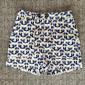 Maeve Anthropologie Retro Geometric Print High Rise Shorts size 6